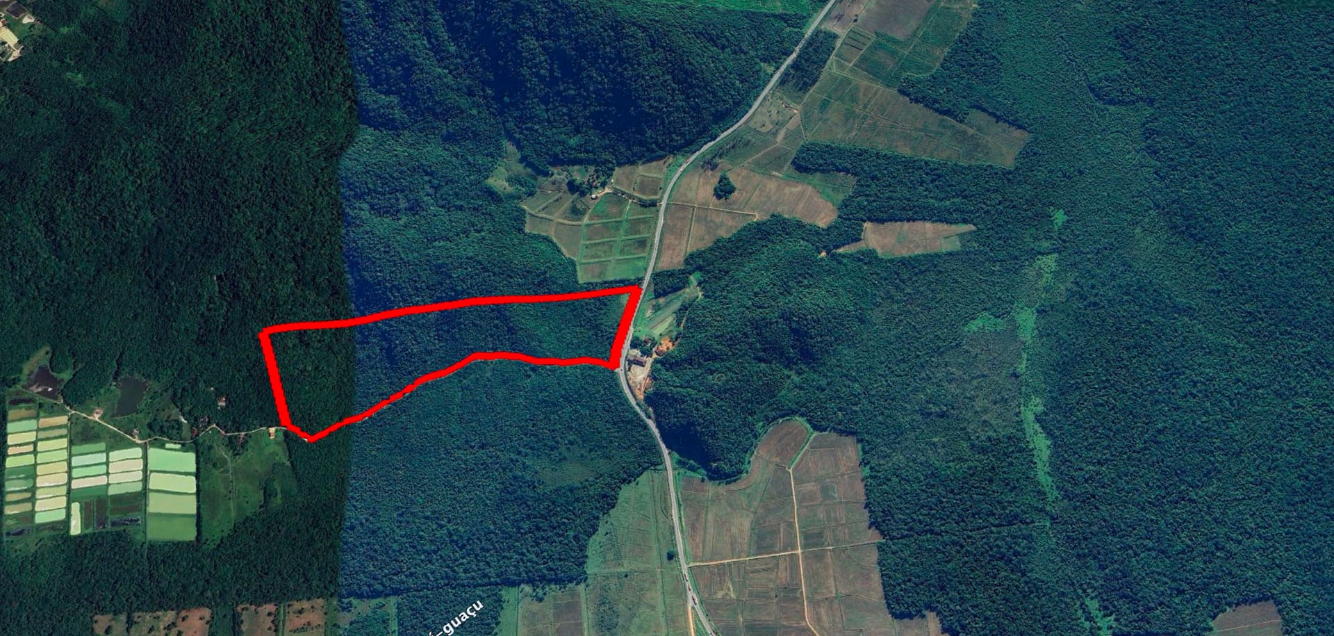 Terreno Osnildo — ÁREA LOGÍSTICA RETROPORTUÁRIA — GARUVA em Garuva, SC